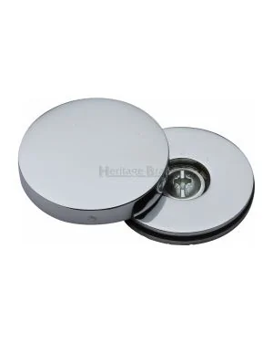 Heritage Brass Bolt Cover to conceal metal fasteners Polished Chrome finish