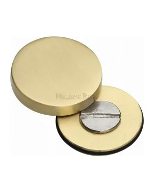 Heritage Brass Bolt Cover to conceal metal fasteners Satin Brass finish