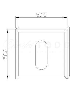 Standard Escutcheon - Dark Bronze Anthracite