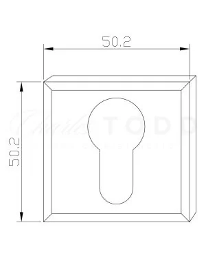 Euro Escutcheon - Dark Bronze Anthracite