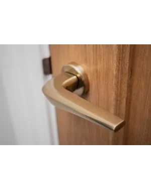 Aragon Lever Handle Pair - Satin Brass