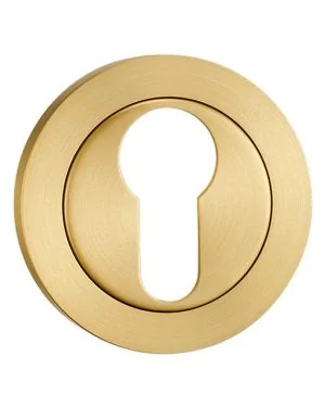 Euro Escutcheon - Satin Brass