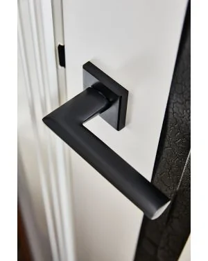 Fabricius Lever Handle Pair - Midnight Black