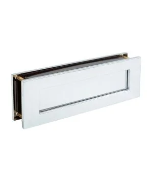 Traditional Sleeved Letterplate - Polished Chrome