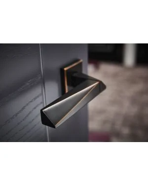 Vecchio Lever Handle Pair - Rubbed Copper