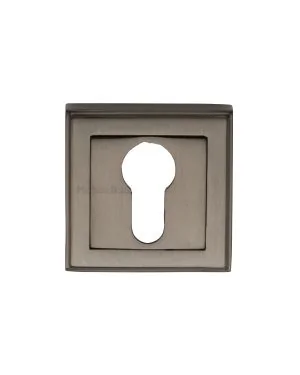 Heritage Brass Euro Profile Cylinder Escutcheon Matt Bronze finish