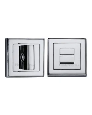 Heritage Brass Thumbturn & Emergency Release for Bathroom & Bedroom Doors Polished Chrome finish