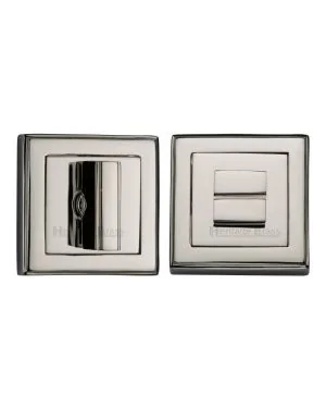 Heritage Brass Thumbturn & Emergency Release for Bathroom & Bedroom Doors Polished Nickel finish