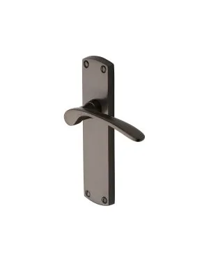 Heritage Brass Door Handle Lever Latch Diplomat Design Matt Bronze finish