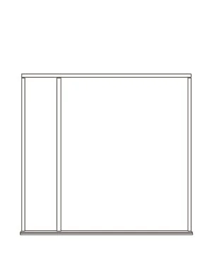 Oak External Double Door Frame with Left Handed Sidelight