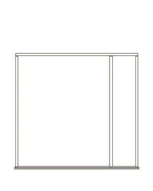 Oak External Double Door Frame with Right Handed Sidelight