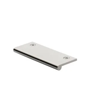 Heritage Brass EP Edge Pull Cabinet Handle 100mm Polished Nickel finish