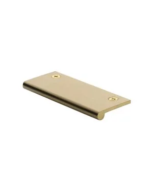 Heritage Brass EP Edge Pull Cabinet Handle 100mm Satin Brass finish
