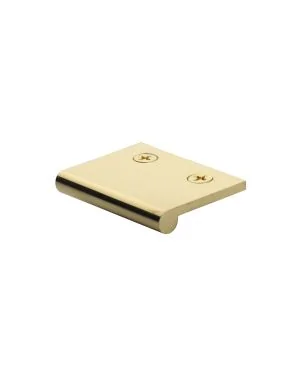 Heritage Brass EP Edge Pull Cabinet Handle 50mm Polished Brass finish