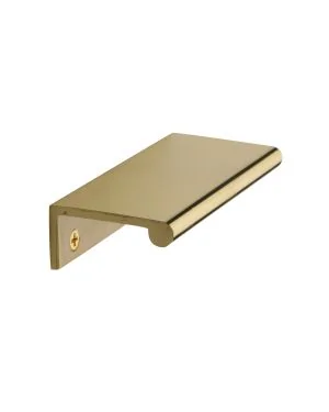 Heritage Brass EPR Edge Pull Cabinet Handle 100mm Polished Brass finish