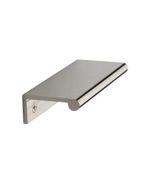 Heritage Brass EPR Edge Pull Cabinet Handle 100mm Polished Nickel finish