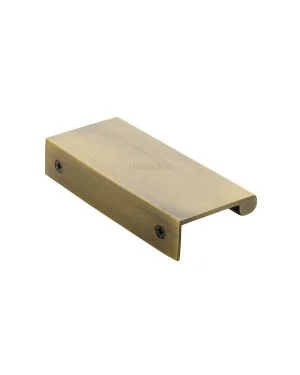 Heritage Brass EPTR Edge Pull Cabinet Handle 100mm Antique Brass finish
