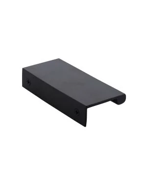 Heritage Brass EPTR Edge Pull Cabinet Handle 100mm Matt Black finish