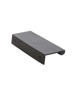 Heritage Brass EPTR Edge Pull Cabinet Handle 100mm Matt Bronze finish