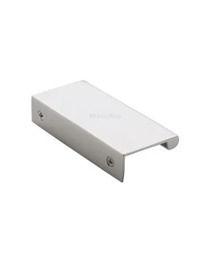 Heritage Brass EPTR Edge Pull Cabinet Handle 100mm Polished Nickel finish