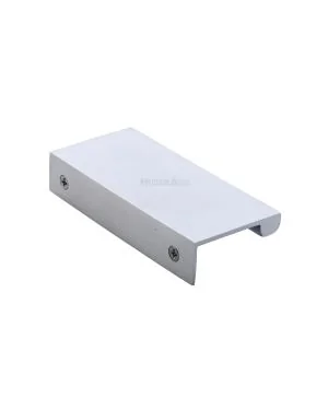 Heritage Brass EPTR Edge Pull Cabinet Handle 100mm Satin Chrome finish