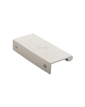Heritage Brass EPTR Edge Pull Cabinet Handle 100mm Satin Nickel finish