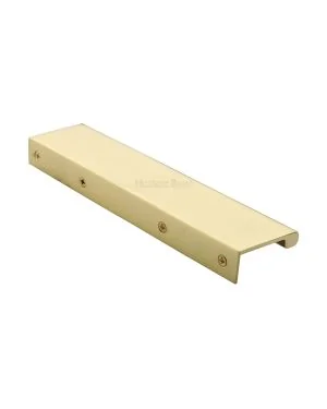 Heritage Brass EPTR Edge Pull Cabinet Handle 200mm Polished Brass finish