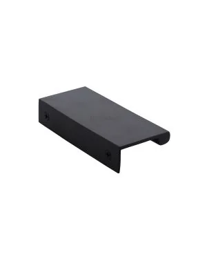 Heritage Brass EPTR Edge Pull Cabinet Handle 50mm Matt Black finish
