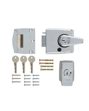 ERA1930 British Standard Deadlocking Nightlatch - Polished Chrome