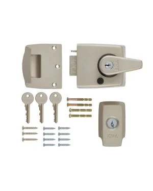 ERA1930 British Standard Deadlocking Nightlatch - Nickel