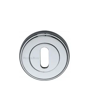 Heritage Brass Key Escutcheon Polished Chrome finish