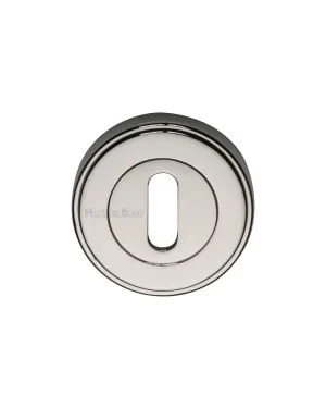 Heritage Brass Key Escutcheon Polished Nickel finish