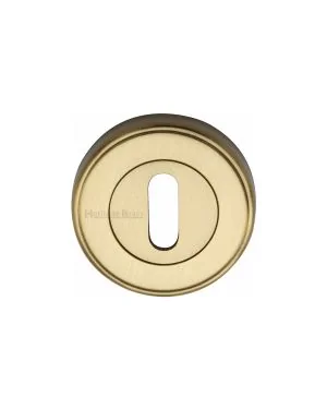 Heritage Brass Key Escutcheon Satin Brass finish