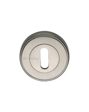 Heritage Brass Key Escutcheon Satin Nickel finish