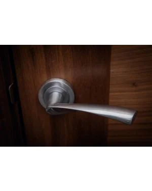 Erie Lever Handle Pair - Satin Chrome
