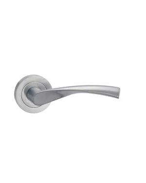 Erie Lever Handle Pair - Satin Chrome