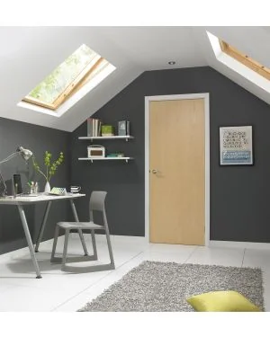 Flush European Ash Fire Door (FD30)