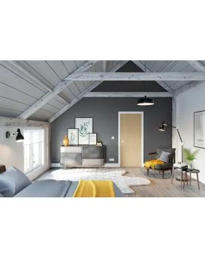 Flush European Ash Fire Door (FD60)