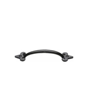 The Cabinet Pull Fleur-de-lys Design 152mm Black Iron
