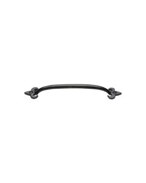 The Cabinet Pull Fleur-de-lys Design 254mm Black Iron