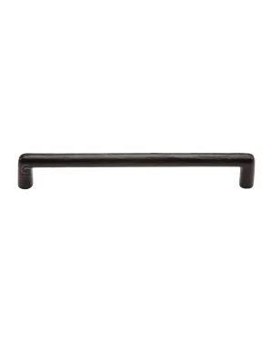 Matt Black Rustic Iron Cabinet Pull Round Design 203mm CTC