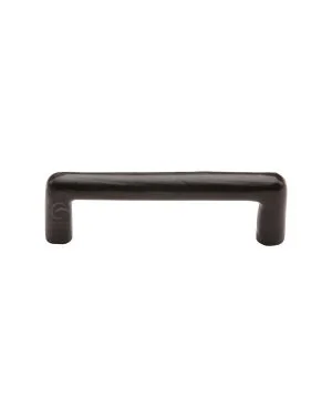 Matt Black Rustic Iron Cabinet Pull Round Design 96mm CTC