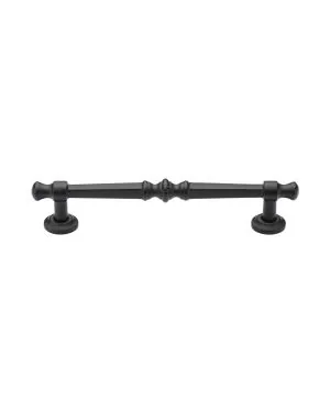 Matt Black Rustic Iron Cabinet Pull Kali Design 160mm CTC