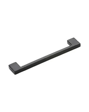 Matt Black Rustic Iron Cabinet Pull Urban Design 160mm CTC