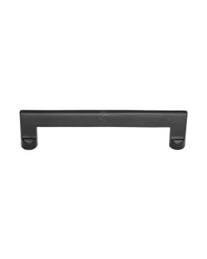 Matt Black Rustic Iron Cabinet Pull Apollo Design 160mm CTC