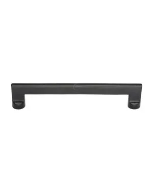 Matt Black Rustic Iron Cabinet Pull Apollo Design 192mm CTC