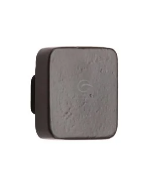 Black Iron Square Cabinet Knob - 32mm
