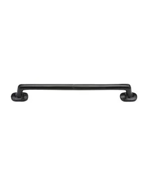 Matt Black Rustic Iron Cabinet Pull Traditional Design 192mm CTC