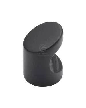 Matt Black Rustic Iron Cabinet Knob Stick Design 20mm