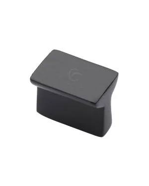 Matt Black Rustic Iron Cabinet Knob Anvil Design 32mm